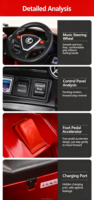 Mobil Sport Baru Bergaya dengan Remote Control untuk Anak-anak, Dilengkapi Kontrol Mengemudi yang Aman, Lampu Keren, dan Konektivitas Bluetooth.