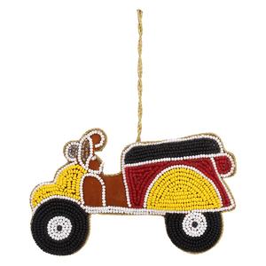 Handmade Embroidered Two Wheeler <b>Car</b> Shape Christmas Decorations Hanging Ornament Gift Items for Wholesale Factory Direct - Product Image 3