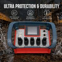 Control Remoto Inalámbrico para Vehículos de Construcción, Excavadora, Movimiento Hidráulico, 500m, IP67, 12V 24V, Receptor de Radio