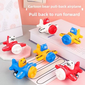 Simpatico piccolo orso Pull-back aereo asilo per bambini Baby Car piccolo regalo all'ingrosso veicolo giocattolo di attrito - Product Image 2