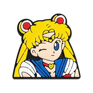 จี้รองเท้าลายการ์ตูนเซเลอร์มูนจากญี่ปุ่น ขายดีที่สุดจาก HY Wholesale จี้รองเท้าลูน่า จี้รองเท้าการ์ตูน ตัวล็อครองเท้า PVC - Product Image 2