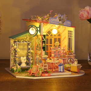 Kit de Casa de Muñecas en Miniatura de Madera Ensamblado a Mano al por Mayor, Adorable Rincón de Lectura con Temática de Panadería para Dormitorio Acogedor, Regalo DIY para Tiendas de Boutique - Product Image 3