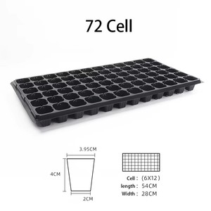 Bandejas de Germinación de Semillas Duraderas de 21, 32, 50, 72, 105 y 128 Celdas para Cultivo de Vegetales y Flores, Bandejas de Vivero para Jardín - Product Image 6