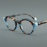 Monture de lunettes vintage en acétate pour hommes, lunettes optiques de qualité supérieure, lunettes pour femmes, monture de lunettes
