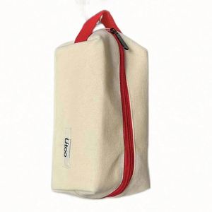 Bolsa de Mano de Lona para Mujer, Bolsa Pequeña para Maquillaje con Práctico Estuche para Cosméticos para Llevar Accesorios en Movimiento - Product Image 3