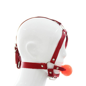 Poggiatesta in pelle personalizzato Soft Ball Gag orale per Yoga palla di ritenuta orale <span class=keywords><strong>BDSM</strong></span> giocattoli - Product Image 5