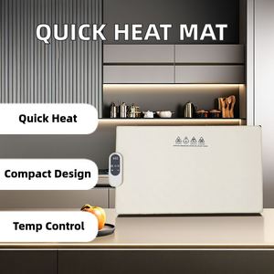 Luxury & Modern Fast Heating Adjustable Temperature Custom Logo Silicone Electric Food Warming Mat Foldable Kitchen Table Use - Product Image 2