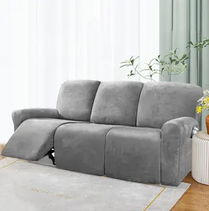 Kapak para-kanepe-reclinable streç kadife kanepe slipcover recliner kanepe kılıfı seti kanepe kılıfı için recliner koltuk