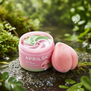 April Skin Pink Aloe Pack Cleanser 120g Nettoyant visage tout-en-un pour tous types de peau - Product Image 3