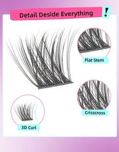 ชุดต่อขนตาแบบ DIY สำเร็จรูป แบ่งเป็นช่อพร้อมใช้ + แหนบ + น้ำยาล้าง + กาวและน้ำยาเคลือบ  รับทำโลโก้ส่วนตัว PBT - Product Image 5