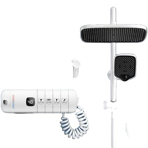Ensemble de douche intelligent avec affichage numérique, 4 modes de jet, fonction pluie, mitigeur thermostatique et système de douche piano - Product Image 3
