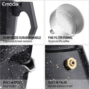 <span class=keywords><strong>Cafetera</strong></span> Espresso <span class=keywords><strong>Moka</strong></span> de Aluminio Estilo Piedra <span class=keywords><strong>para</strong></span> Cocina, Apta <span class=keywords><strong>para</strong></span> Inducción, Camping, <span class=keywords><strong>Cafetera</strong></span> Italiana <span class=keywords><strong>para</strong></span> Gas y Eléctrica - Product Image 4