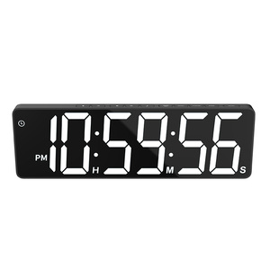 Lớn LED Đồng Hồ Treo Tường RGB màu thay đổi điều khiển từ xa kỹ thuật số Đồng hồ báo thức với giây hiển thị cho nhà văn phòng phòng ngủ nhà bếp - Product Image 2