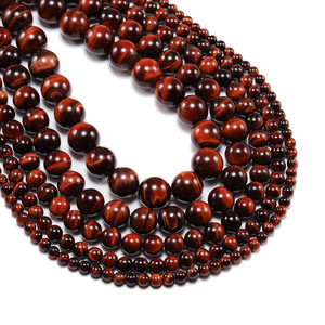 Natural <b>Red</b> Tiger Eye Loose <b>Beads</b> Round For Jewelry Making Wholesale 6mm 8mm 10mm 12mm 14mm 16mm 18mm 20mm - Product Image 1