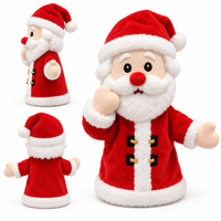 Marionnette en peluche personnalisée de la série de Noël, adorable marionnette de Noël en peluche pour enfants, jouet de jeu de rôle pour raconter des histoires, cadeau de vacances