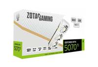 ZOTAC GEFORCE RTX 5070 Ti 16GB SOLID CORE OC WHITE GDDR7 Gaming Graphics Card 256-bit Desktop PC GPU Video Cards