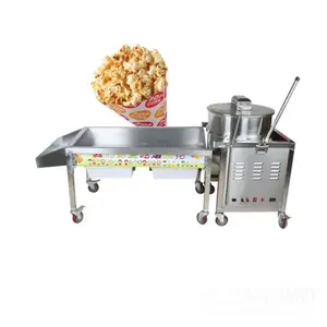 Máquina eléctrica de gas con sabor a palomitas Máquina de palomitas de maíz Catering comercial Máquina de palomitas de maíz portátil