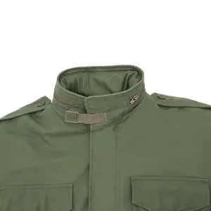KMS personalizado al Aire Libre verde oliva transpirable impermeable pintura a prueba de viento campo táctico <span class=keywords><strong>M65</strong></span> chaqueta para hombres - Product Image 3