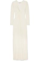 Weißes Brautkleid Braut Elegante Mode Rüschen Stretch-Jersey Kleid Abendkleid