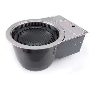 เตาย่างแก๊สและถ่านแบบ 2-in-1 สเตนเลสสตีลไร้ควัน สำหรับมืออาชีพ ระบบจุดไฟอิเล็กทรอนิกส์ เหมาะสำหรับร้านอาหาร ระดับมาตรฐานร้านอาหารเกาหลี - Product Image 1