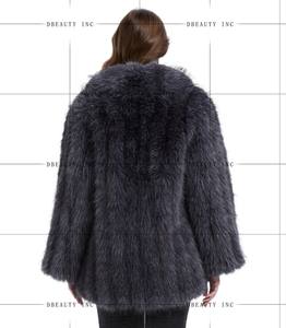Parka Chaude d'Hiver pour Femme en Fausse Fourrure de Renard Moelleuse, Luxe Écologique, Grande Taille, Traitement Teint - Product Image 3