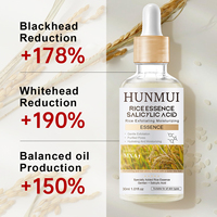 Sérum Exfoliant à l'Essence de Riz et à l'Acide Salicylique – Sérum Visage Affinant les Pores, Éclaircissant et Anti-Points Noirs – Marque Privée, Vente en Gros