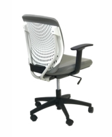 Chaise de bureau ergonomique certifiée BIFMA, design moderne, respirante, avec base en nylon à 5 étoiles, accoudoirs pivotants et réglage en hauteur