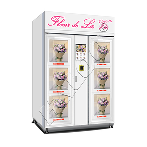 Distributeur automatique de fleurs Haloo, 6 casiers, écran tactile 21,5 pouces, SDK personnalisé, couleur personnalisée, paiement par code QR - Product Image 3