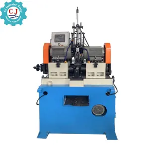 Heavy Duty Double End Automatic Short Rod Pipe Chamfering Machine For Steel Bar Tube Finishing Center Hole Drilling