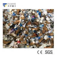 Tianyu TSS600 Máquina trituradora pequeña de doble eje para cajas de cartón de desecho Libros de cartón