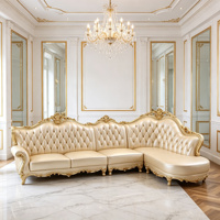 Ensemble de canapés sectionnels en cuir latte Acorn Tracery, mobilier de salon pour la maison Keystone Arcade