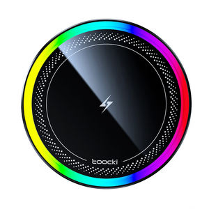 <span class=keywords><strong>Chargeur</strong></span> de <span class=keywords><strong>voiture</strong></span> sans fil Toocki 15W charge rapide double bobine <span class=keywords><strong>Induction</strong></span> batterie au Lithium intégrée sécurisée Stable Durable pour téléphones - Product Image 4