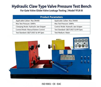 Testeur de mâchoires hydrauliques à très grande ouverture, système de surpression haute pression, conforme aux normes GB et API, pour l'inspection de vannes lourdes