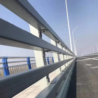 Q235 Puente galvanizado Barandilla Río Engrosamiento Anticolisión Barandilla Puente de aleación de aluminio Barandilla