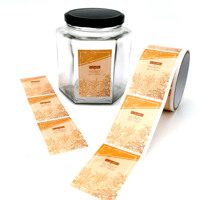 Autocollants longs en vinyle faits à la main pour boîtes à biscuits et gâteaux, emballages de pâtisserie, étiquettes de scellage personnalisées pour bonbons et aliments pour animaux de compagnie