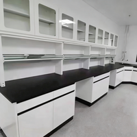 Meubles de laboratoire de haute qualité, table de laboratoire avec plateau en résine époxy, banc de laboratoire en acier pour usine pharmaceutique