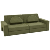 Maschinenwaschbares Olivgrünes Cord 8-teiliges Auto-förmiges Kinder-Spielbodensofa Modulares Schaumstoff-Baysofa Hersteller Spezialist