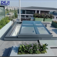 Fenêtre de toit automatique en aluminium sur mesure avec vitrage, fenêtre de toit artificielle pour la maison