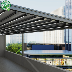 Fabricante de Foshan, Solárium de Aluminio con Vidrio Templado, Jardín de Invierno Moderno, Solárium Exterior con Techo Plano - Product Image 5