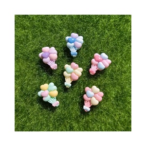 Vendita calda 100 pezzi pastello cuore palloncino Flatback resina cabochon abbellimenti per cassa del telefono Scrapbooking creazione di gioielli fai da te - Product Image 3