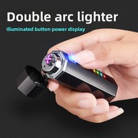 Vente directe usine – Accessoires de fumée créatifs en métal avec affichage LED et double arc USB