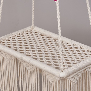 Neues Bohemian-Style Hängendes Buntes Katzenbett Hängematte Handgewebtes Baumwollseil Haustier-Katzenbett für den Heimgebrauch - Product Image 2