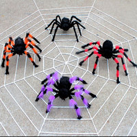 Decoración para Casa Embrujada al por Mayor, Telaraña Artificial Redonda Blanca de Chenilla Suave de 360 cm y 9 Capas para Interiores, Exteriores, Jardín y Hogar
