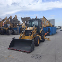 Retroexcavadora Usada CAT420 4x4 con Brazo Extensible, Original de Japón, Caterpillar 420F 420D, Buen Estado, Lista para Trabajar