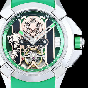 New Fashionable and Trendy Men's Watch Silicone Skeletonized Round Mechanical Watch for Men - Product Image 3