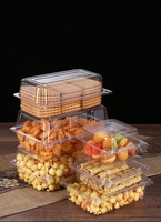 Vente flash : boîte à biscuits en plastique automatique personnalisée avec logo, emballage pour biscuits, boîte à biscuits avec couvercle transparent, machine de thermoformage