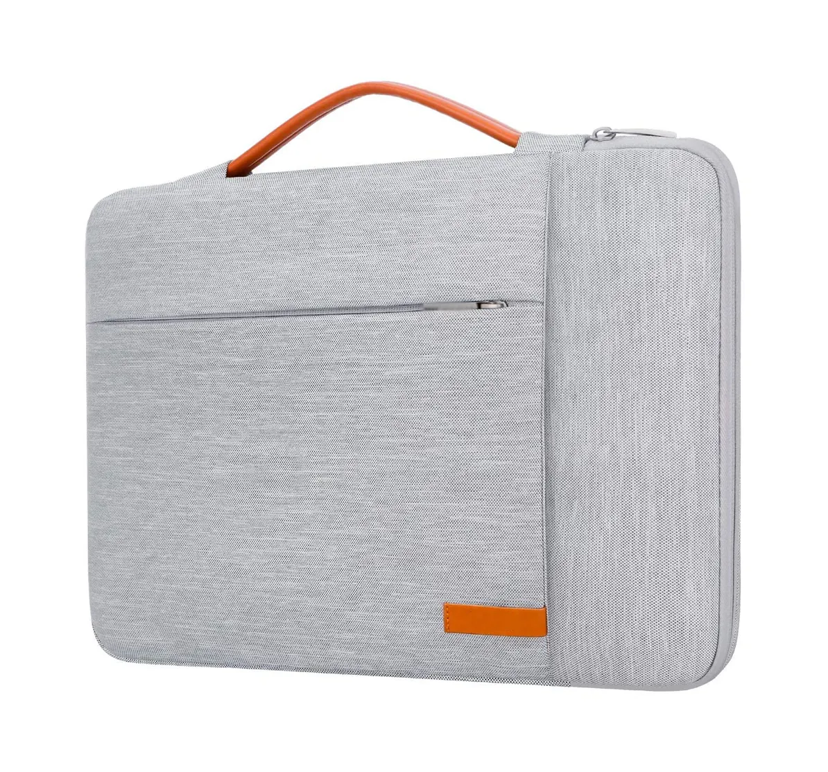 MacBookAirと互換性のあるハンドルとポケット付きのプレミアム品質の耐水性キャリングラップトップスリーブケースバッグ