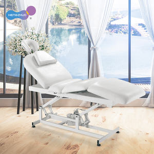 Table de <span class=keywords><strong>massage</strong></span> électrique à 3 moteurs, lit de spa pour les soins du corps, canapé portable pour salon de beauté, lit de traitement à cadre en fer médical - Product Image 2