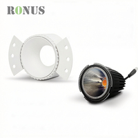 Spot encastré LED COB sans cadre MR16 rond 5W pour salon
