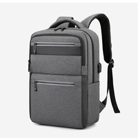 Sac à dos d'ordinateur portable professionnel 15,6 pouces, multi-compartiments, avec port USB, sac à dos de voyage pour hommes, sac à dos pour ordinateur portable de bureau, logo personnalisé
